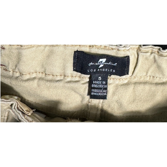 7 For All Mankind Khaki Shorts - Toddler 5T - Picture 3 of 3